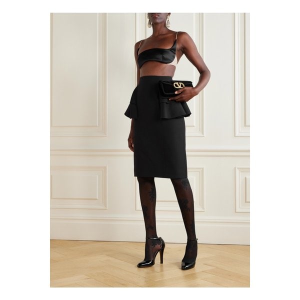 실크 새틴 브라렛 블랙 46376663162923673