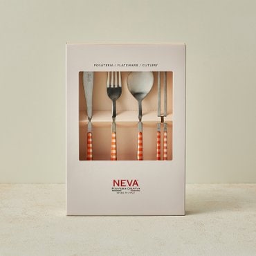네바 커트러리 체크 4p 디너세트 (7color)