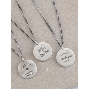 [925 Silver] Mirr Coin Necklace_2 Colors