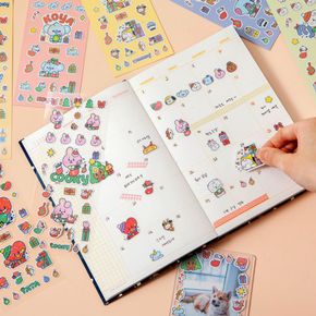 BT21 홀리데이 스티커 크리스마스 트리 방탄굿즈[32487977]