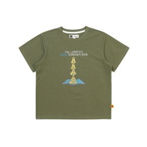 [공식]소로나 애니매이션 그래픽 반팔 티셔츠 키즈 KHAKI