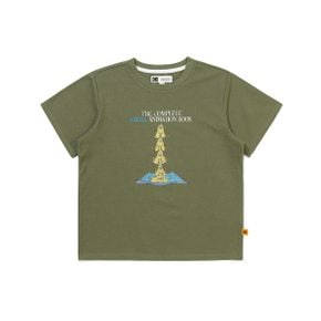 [공식]소로나 애니매이션 그래픽 반팔 티셔츠 키즈 KHAKI