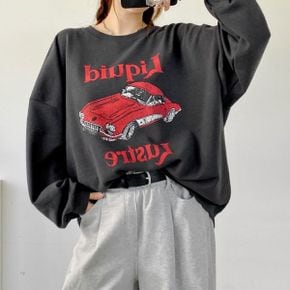 레드카나염쭈리 라운드박스 맨투맨 긴팔롱티셔츠 데일리 빅사이즈 루즈핏 면캐주얼_P437817057