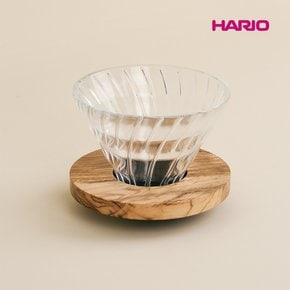 V60 핸드드립 커피 드리퍼 1~2인(올리브우드) VDG-01-OV