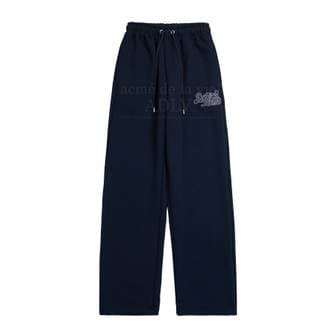 아크메드라비 CURLY LOGO EMBOSS EMBROIDERY SWEAT PANTS NAVY-컬리로고 팬츠