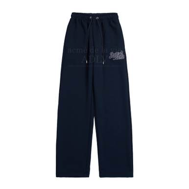 CURLY LOGO EMBOSS EMBROIDERY SWEAT PANTS NAVY-컬리로고 팬츠