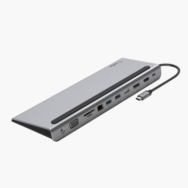 벨킨 11in1 USB C타입 멀티 허브 독 100W 충전 HDMI VGA 이더넷 노트북 거치대형 INC004bt