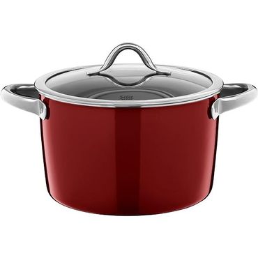  독일 실리트 냄비 팟 Silit Vitaliano Rosso Large Cooking Pot 24 cm Glass Lid Induction 6.2