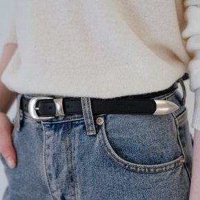 Western leather belt [TIWT04AC01]_2color