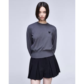 [파주점] [송지오우먼]지제로 팬서 크루넥 니트 그레이 WH2KT802GY