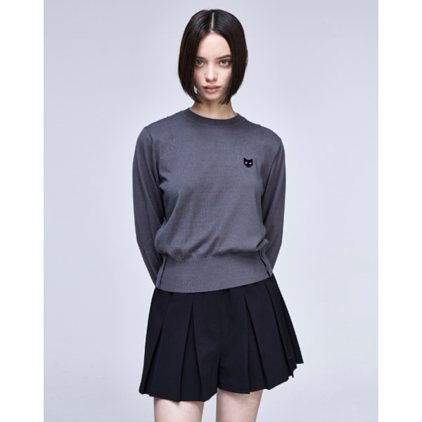 [파주점] [송지오우먼]지제로 팬서 크루넥 니트 그레이 WH2KT802GY