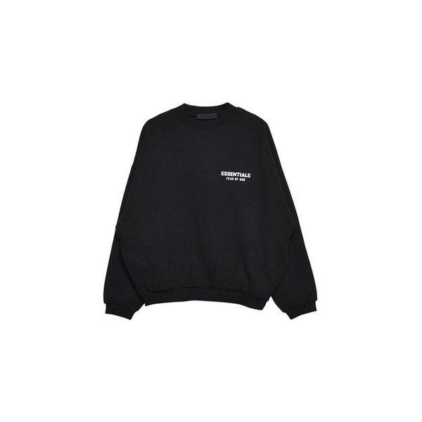 24FW 에센셜 기모 맨투맨 192HO246260F BLACK