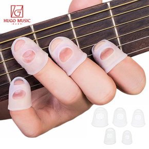 기타 악기 칼림바 연주용 실리콘 핑거팁스 손가락 보호 XXS~L
