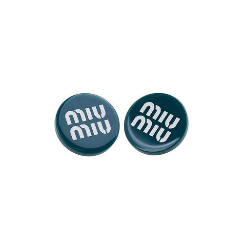 미우미우여성 로고 플렉시 글라스 귀걸이 5IO063 2F8O F0NQE