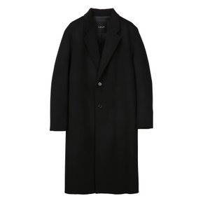 [23FW] [Premium Cashmere] 블랙 캐시미어30 싱글 롱 코트 JNCO3D014BK