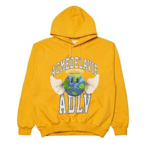 ANGEL GLOBE HOODIE MUSTARD - 엔젤 글로브 후드