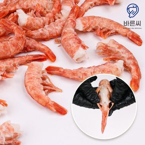 단새우 홍새우 특대 자연산 손질 적새우 1kg 이지필 새우회