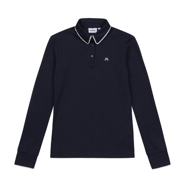 MARTINE GOLF [정상가 178000원]여성 프릴 카라 베이스레이어 네이비 (Q0B130549)