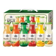  [웅진] 가야종합 음료선물세트 (6종) 180ml x 48병 알로에 토마토 망고 배 복숭아 당근