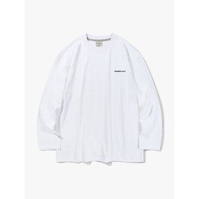 체크 로고 롱슬리브 T54 화이트