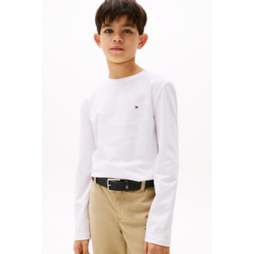 타미힐피거키즈 25년 S/S T42F1KKO300BT4 기본 긴팔 티셔츠 2P(화이트,네이비)
