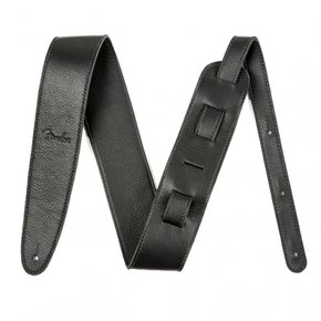 Fender 스트랩 Artisan Crafted Leather Strap, 2.5inch Black