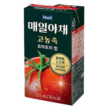  매일유업 고농축 토마토의 힘 125ml x 24개