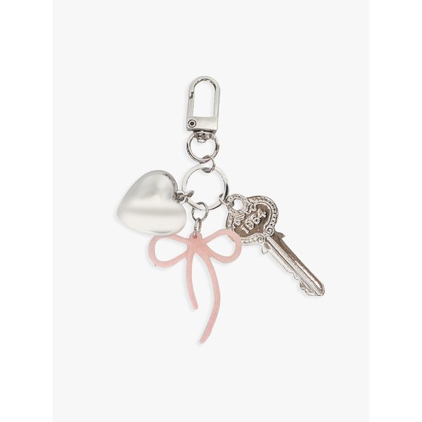 RIBBON UNLOCKED KEYRING_PINK