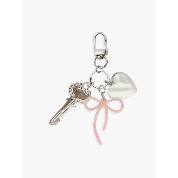RIBBON UNLOCKED KEYRING_PINK