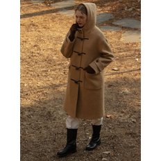 Boucle duffle coat (Camel)