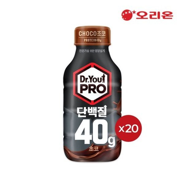 T 오리온 닥터유프로 단백질드링크 40g 초코(350ml) x 20팩 T