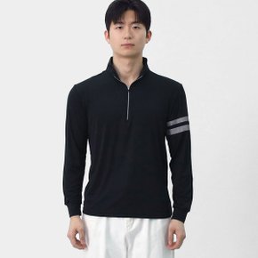 남자 하이넥 반집업 스판 긴팔 티셔츠 PK0236