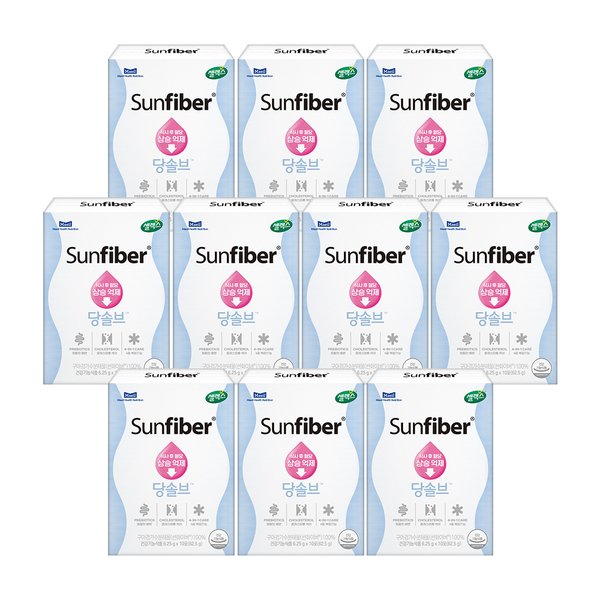 썬화이버 리뉴얼 당솔브 스틱 10박스(6.25g X 100포) (총 100일분)