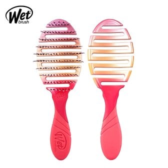 웻브러쉬 wet brush  프로 플렉스 드라이 코랄옴버 헤어브러쉬 드라이 빗 극손상모 두피 마사지