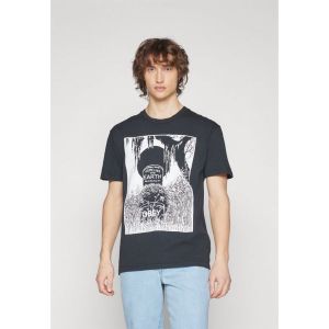 이스퀘어 4510510 Obey Clothing HERE LIES THE EARTH UNI - Print T-shirt vintage black