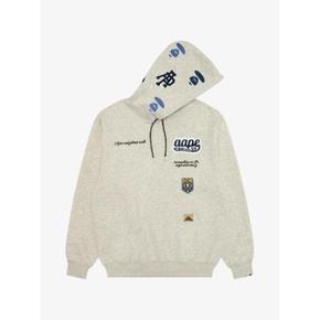 26 FW 에프바이 베이프 AAPEUNVS 로고 패치 드로스트링 후드티 ASWE329XAR T
