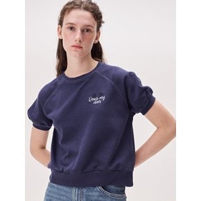 23 Logo cropped sweatshirt_ Navy