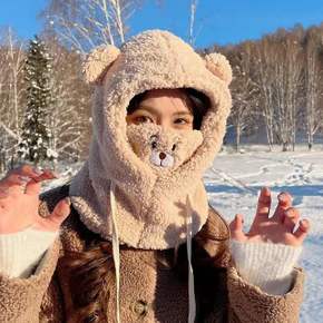 동물모자 귀달이모자 곰돌이모자 방한모 겨울모자