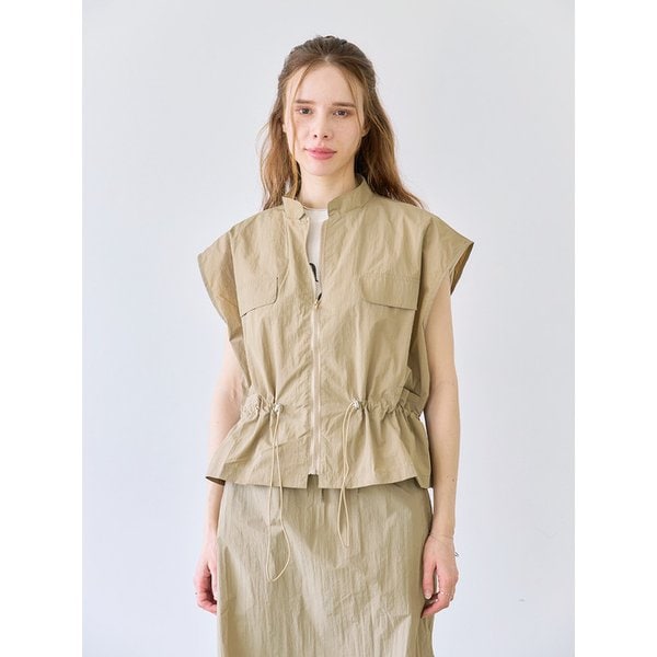 바스락 집업 아노락 스커트 세트