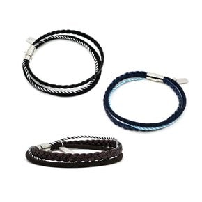 triple braid men bracelet 3colors