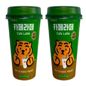 뚱랑이 카페라떼 컵커피 250ml x 15개 (무료배송)