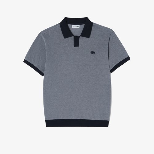 라코스테 (남성)베이직 오픈카라 반팔 폴로 티셔츠(PH387E-56G 5I1) 멜란지네이비