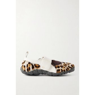 웨일스보너 쥬얼 가죽 트리밍 레오파드 프린트 카프 헤어 메리 제인 스니커즈 46376663162975279