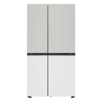 LG [LG전자공식인증점] LG 디오스 냉장고 오브제컬렉션 S834MGW12 (832L)(희망일)