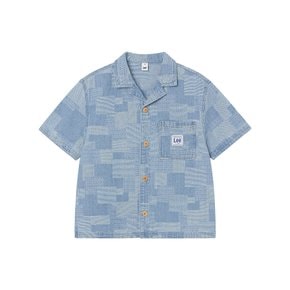 데님 자카드 반팔 셔츠 인디고 LK2602SS90IN 5951711
