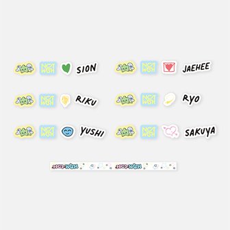 핫트랙스 NCT WISH(엔시티 위시) - WISH ROLL MASKING TAPE SET RIKU VER