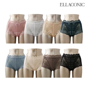ELLACONIC [신세계백화점 헤리티지 그대로]엘라코닉 커버업 라이크라 레이스 팬티 패키지(총 8종)