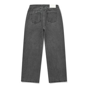 SP WIDE BIO WASHED DENIM PANTS-GRAY BLUE