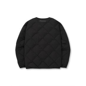 남성 디하스 U넥 튜브 구스다운 경량패딩 (BLACK)