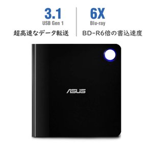 ASUS Blu-ray USB3.1 Win&Mac Type-C M-DISC SBW-06D5H-U 블루 레이 드라이브 외장 휴대용 버스